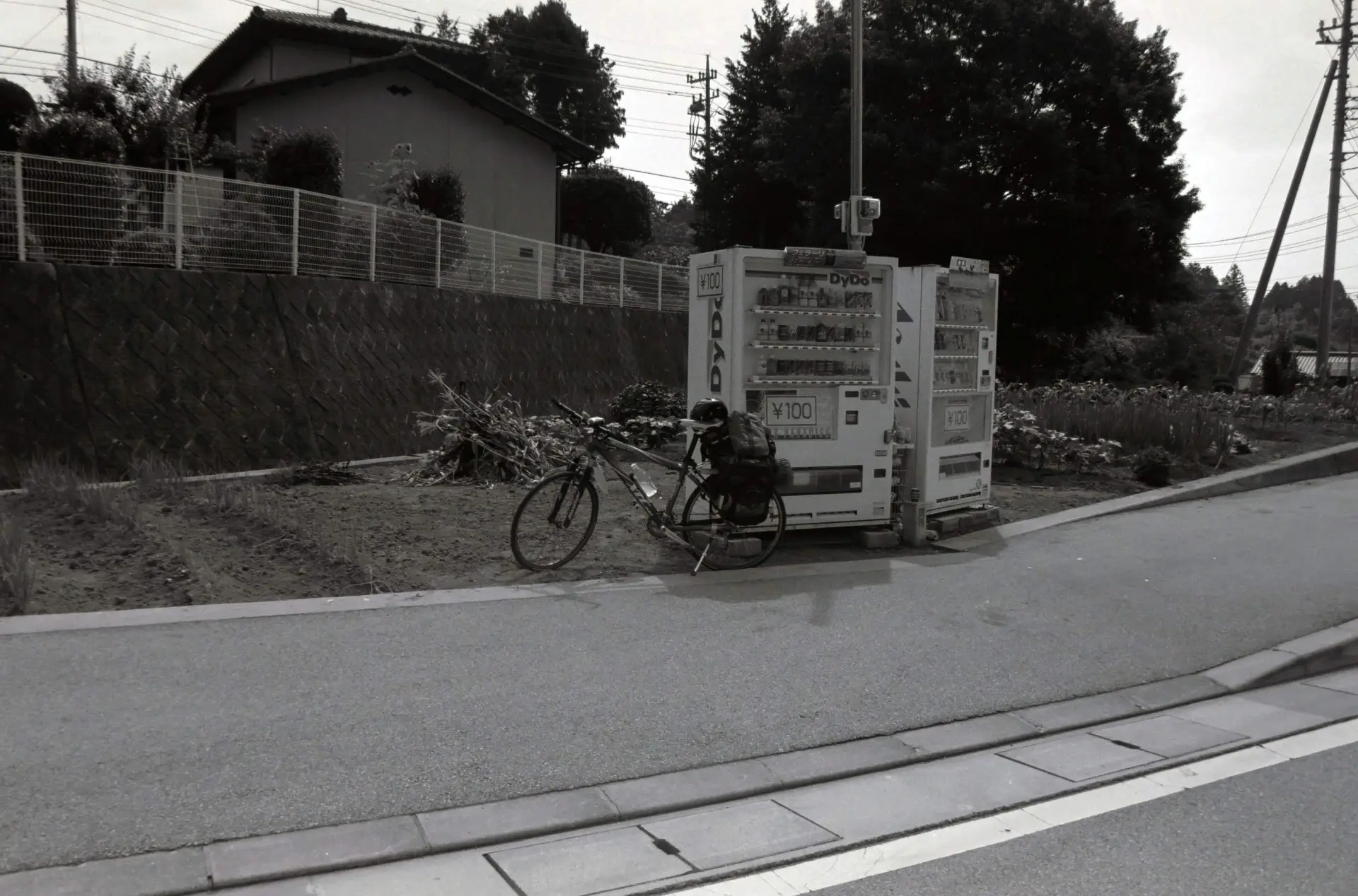 自転車と自販機