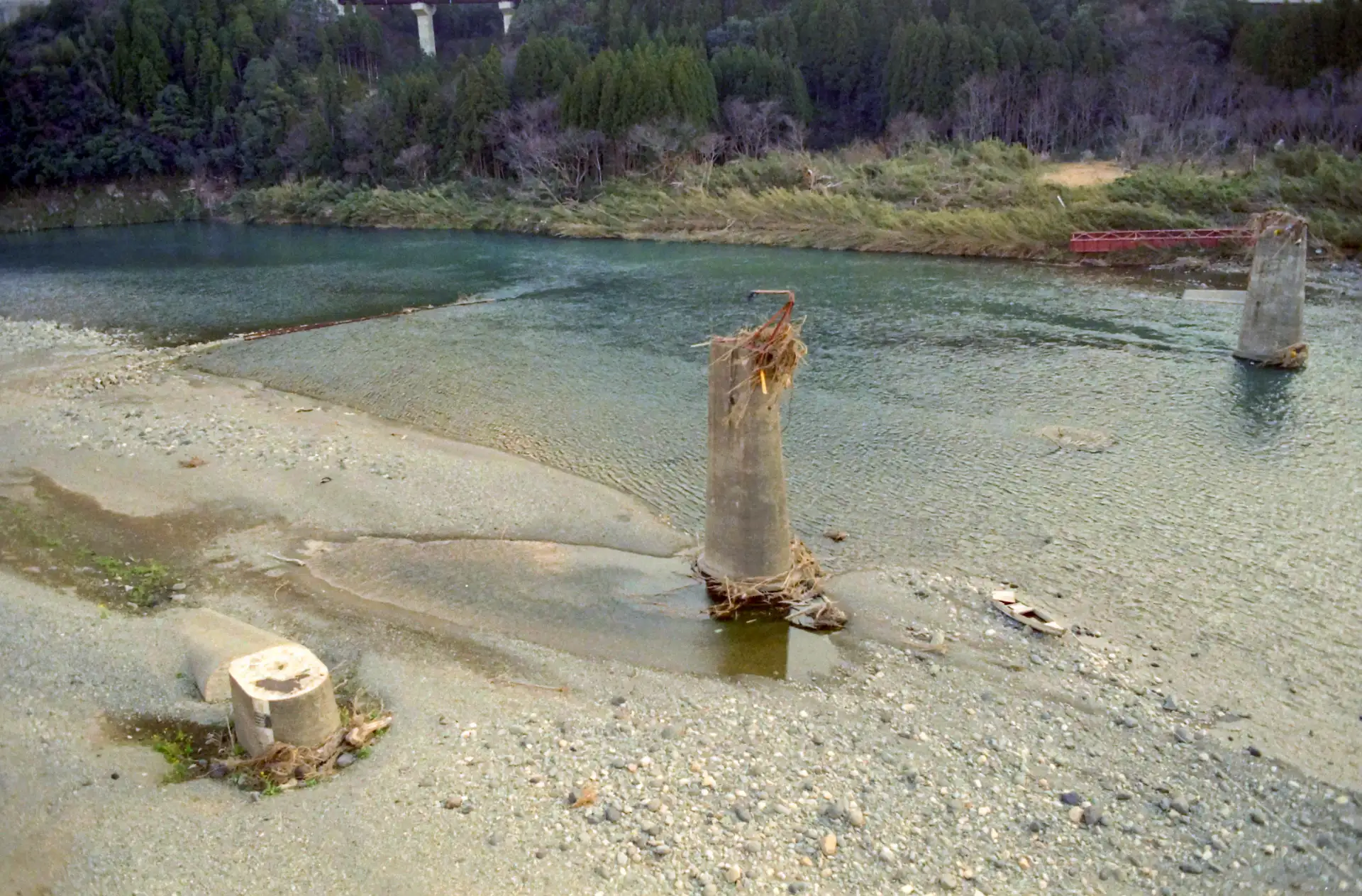 2005年の台風被害を受けたばかりの高千穂鉄道