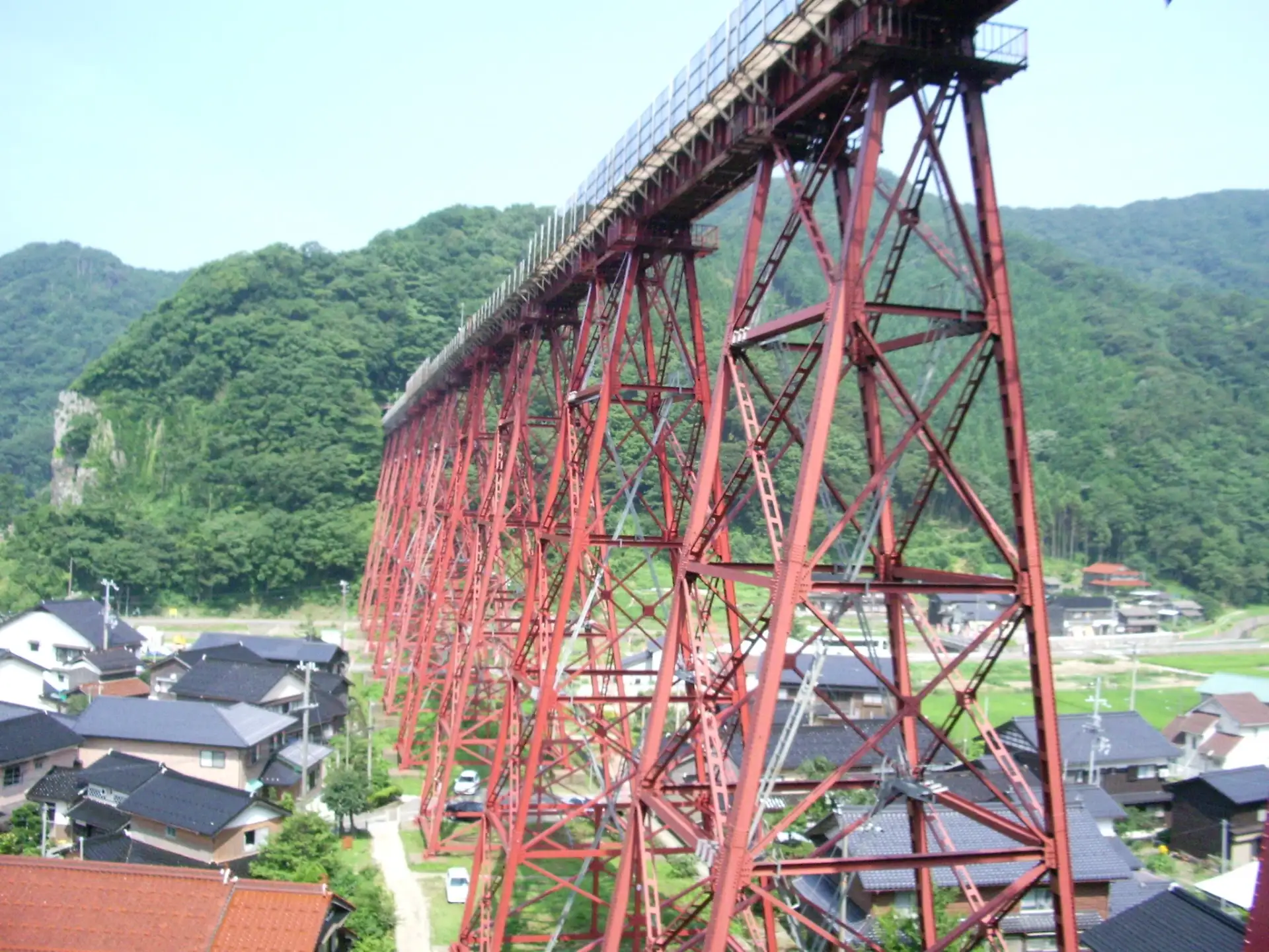 余部鉄橋 中腹から