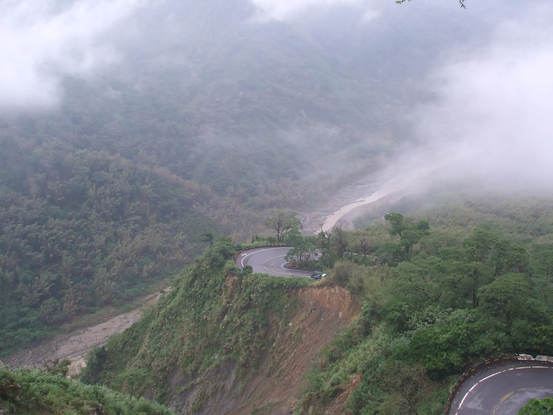 台湾島中部の山岳部