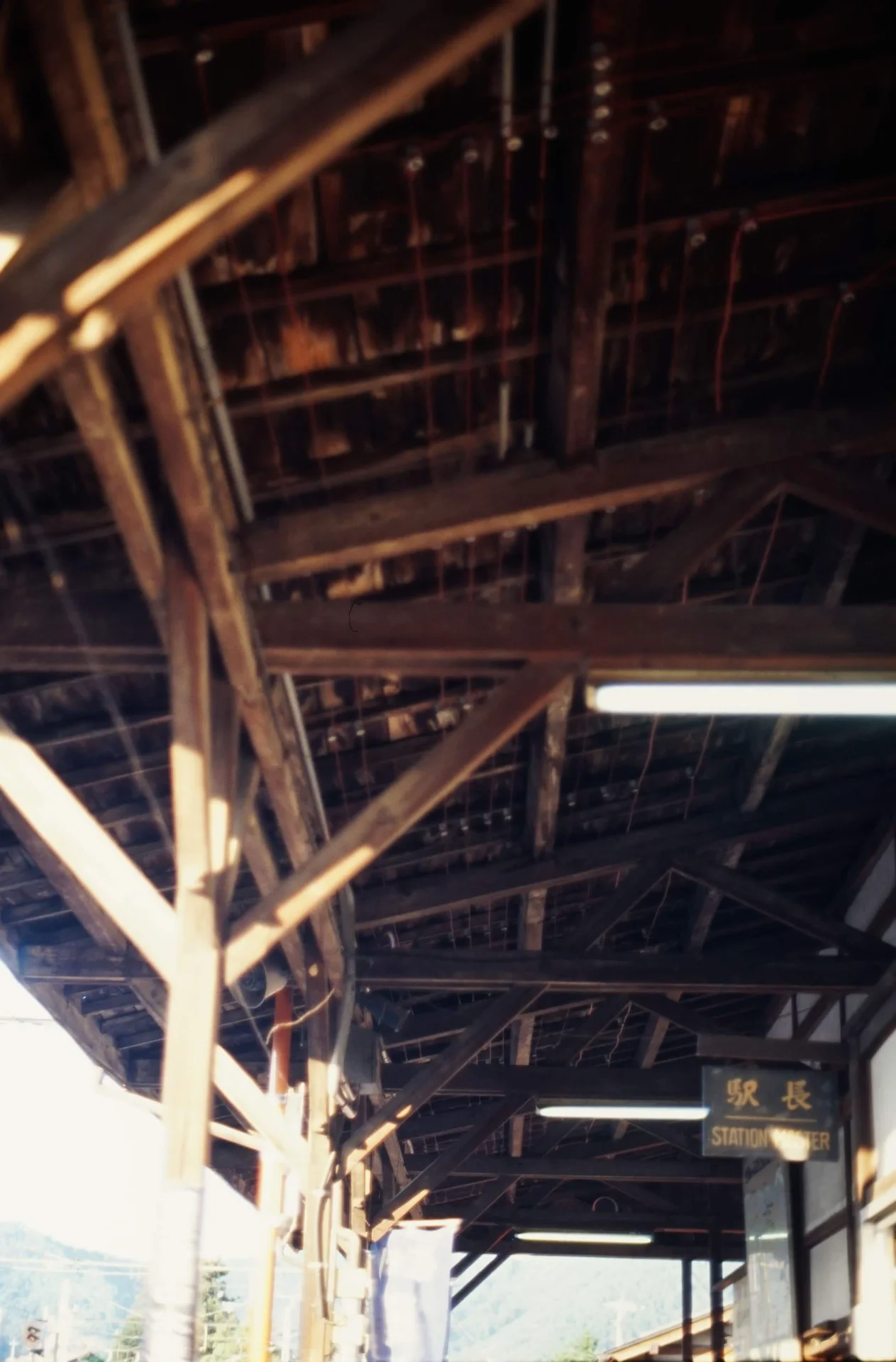 松代駅のホーム（2007年）