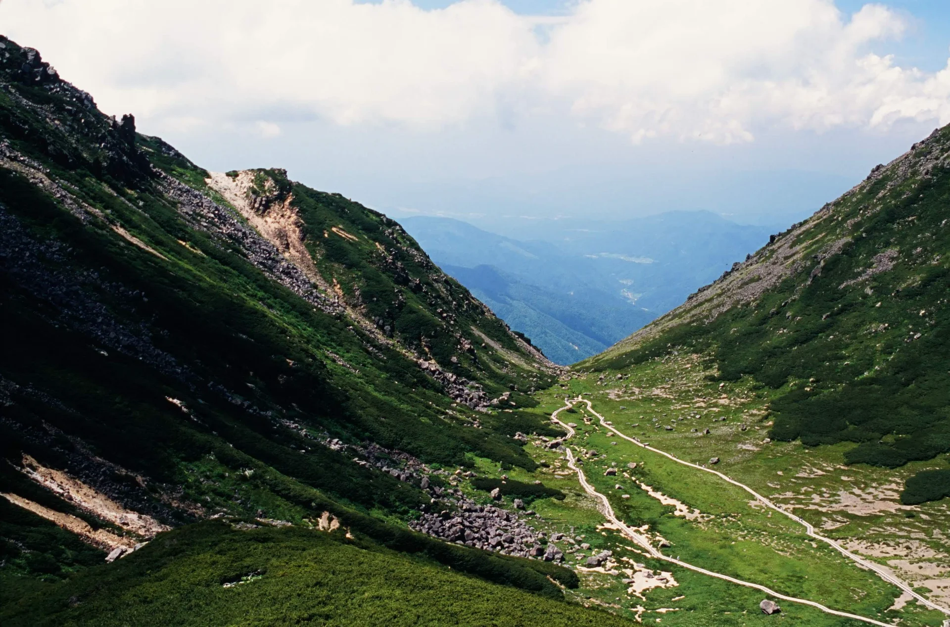乗鞍岳頂上からの眺め