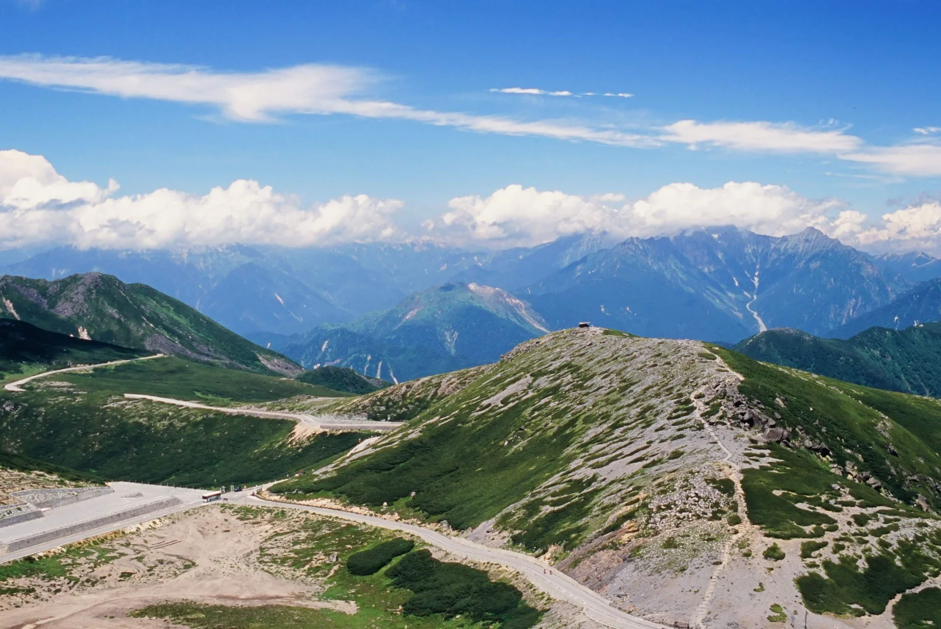 乗鞍岳頂上からの眺め
