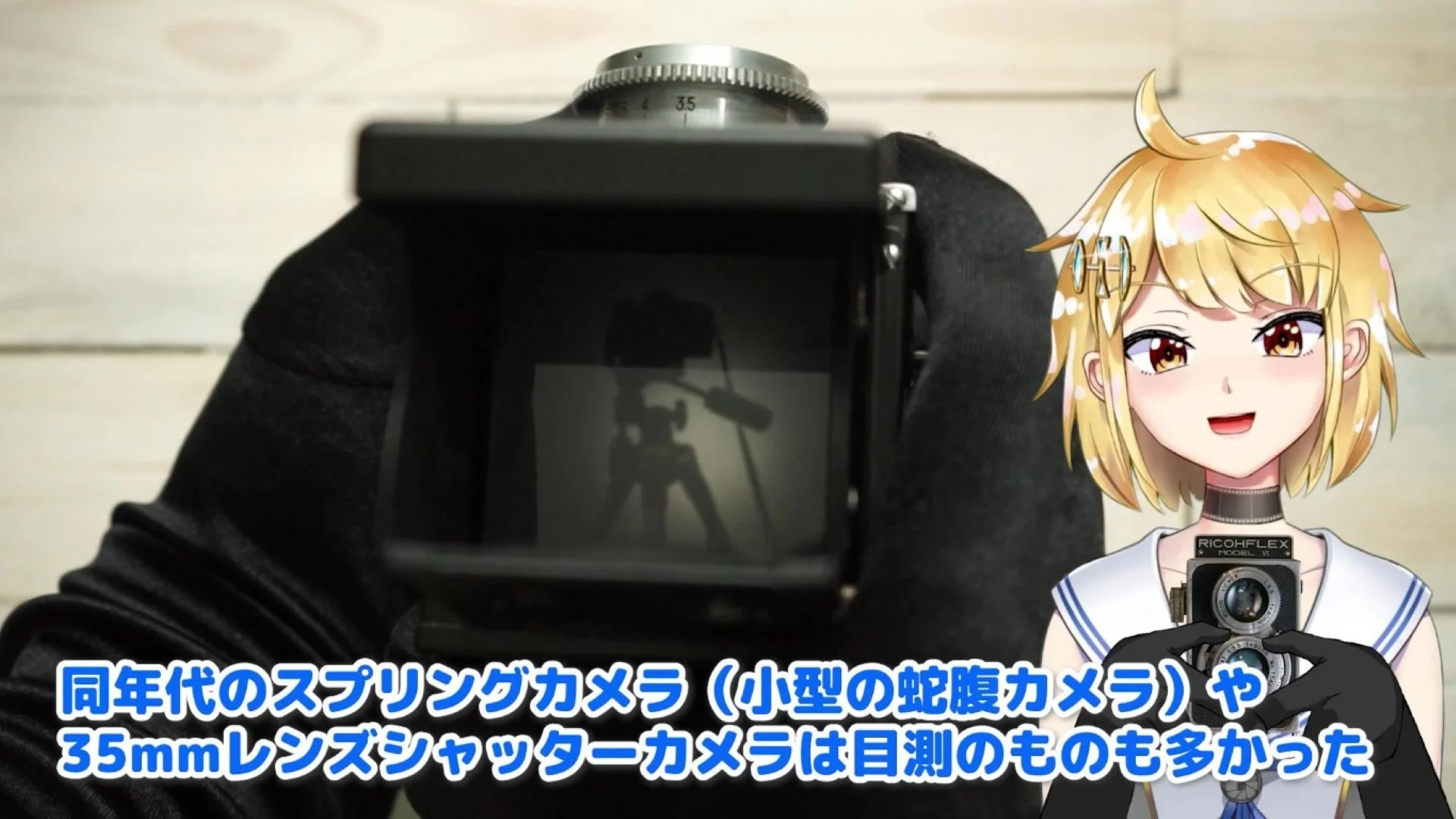 ピントグラスでピントが合っていることを確認して撮影可能