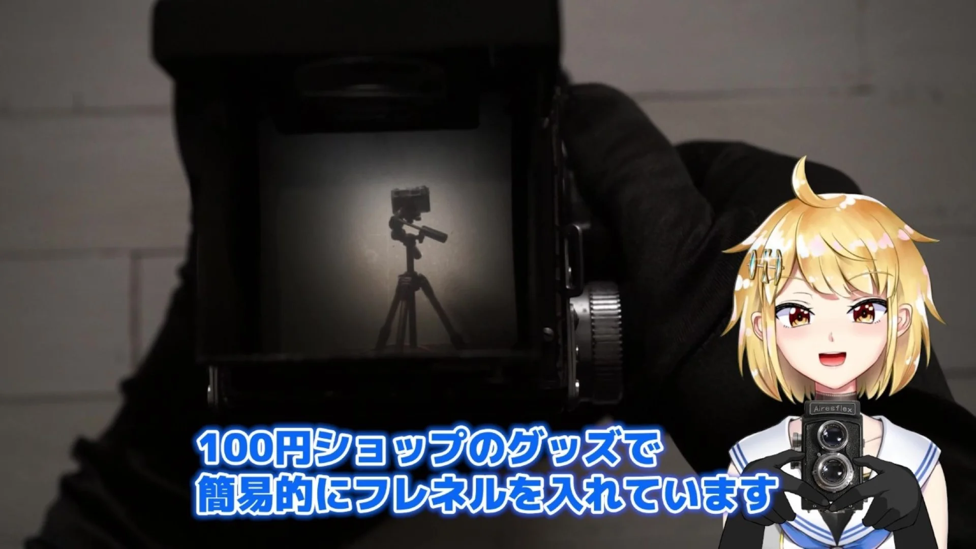 フレネルレンズを入れている