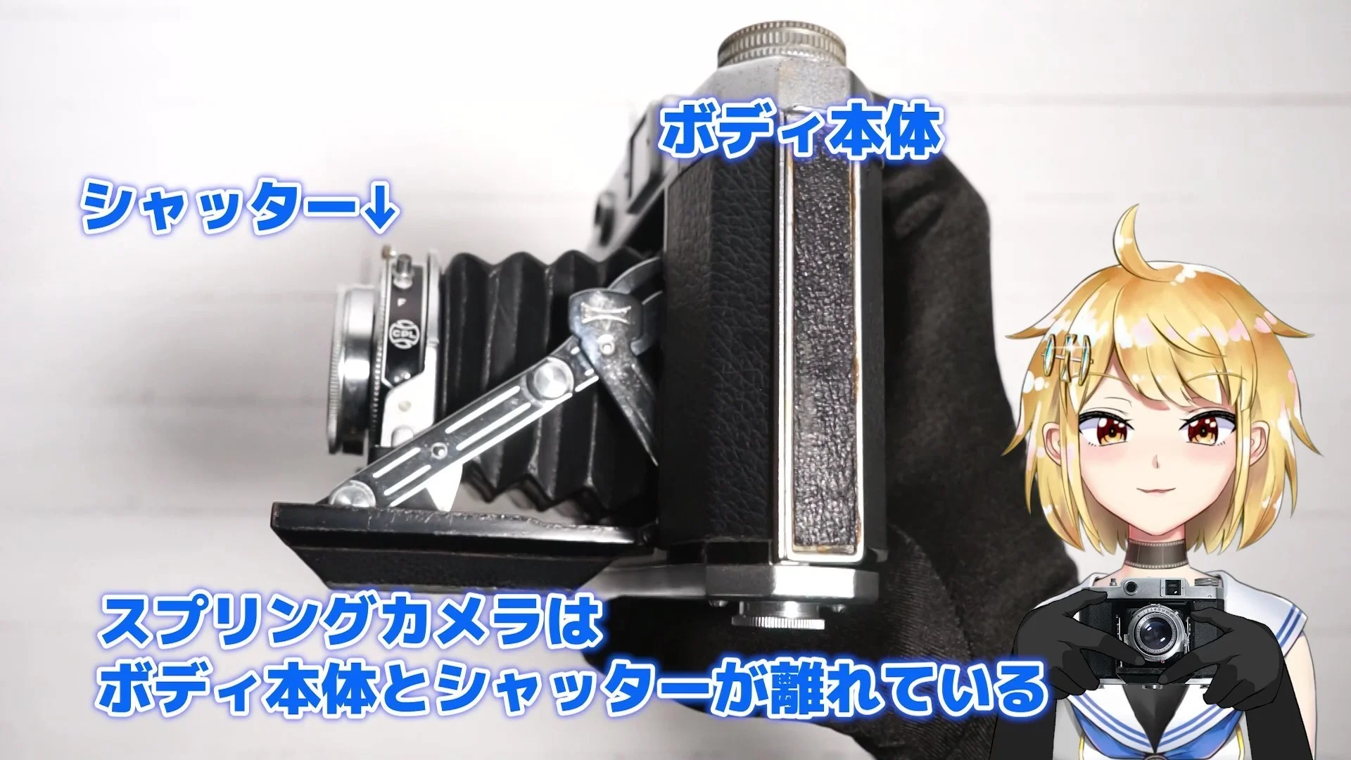 スプリングカメラはシャッターとボディ本体が離れている