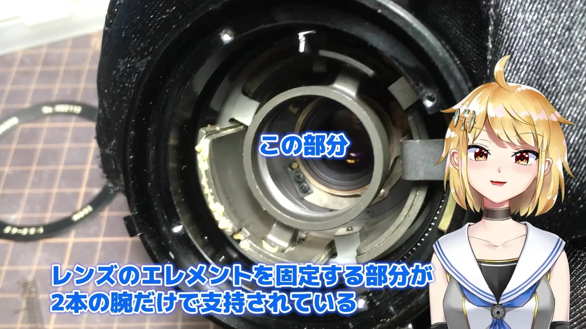 2本の腕だけで支持