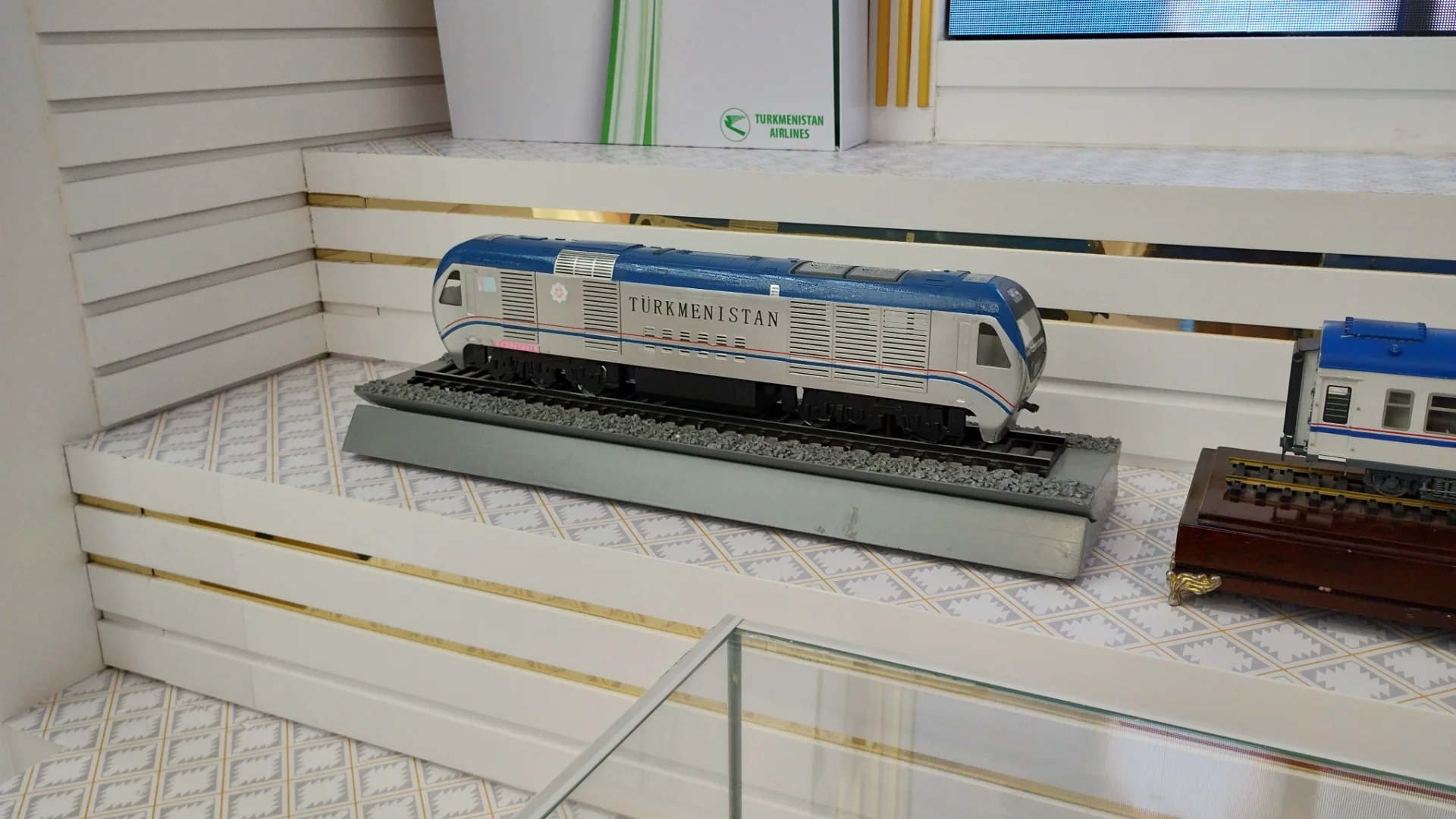 トルクメニスタンの列車の模型