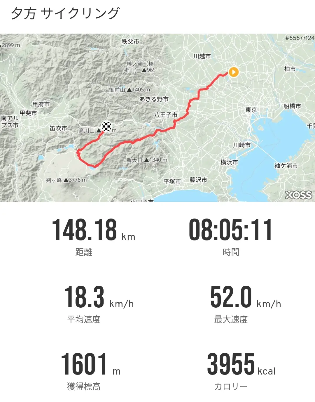 サイコンの記録