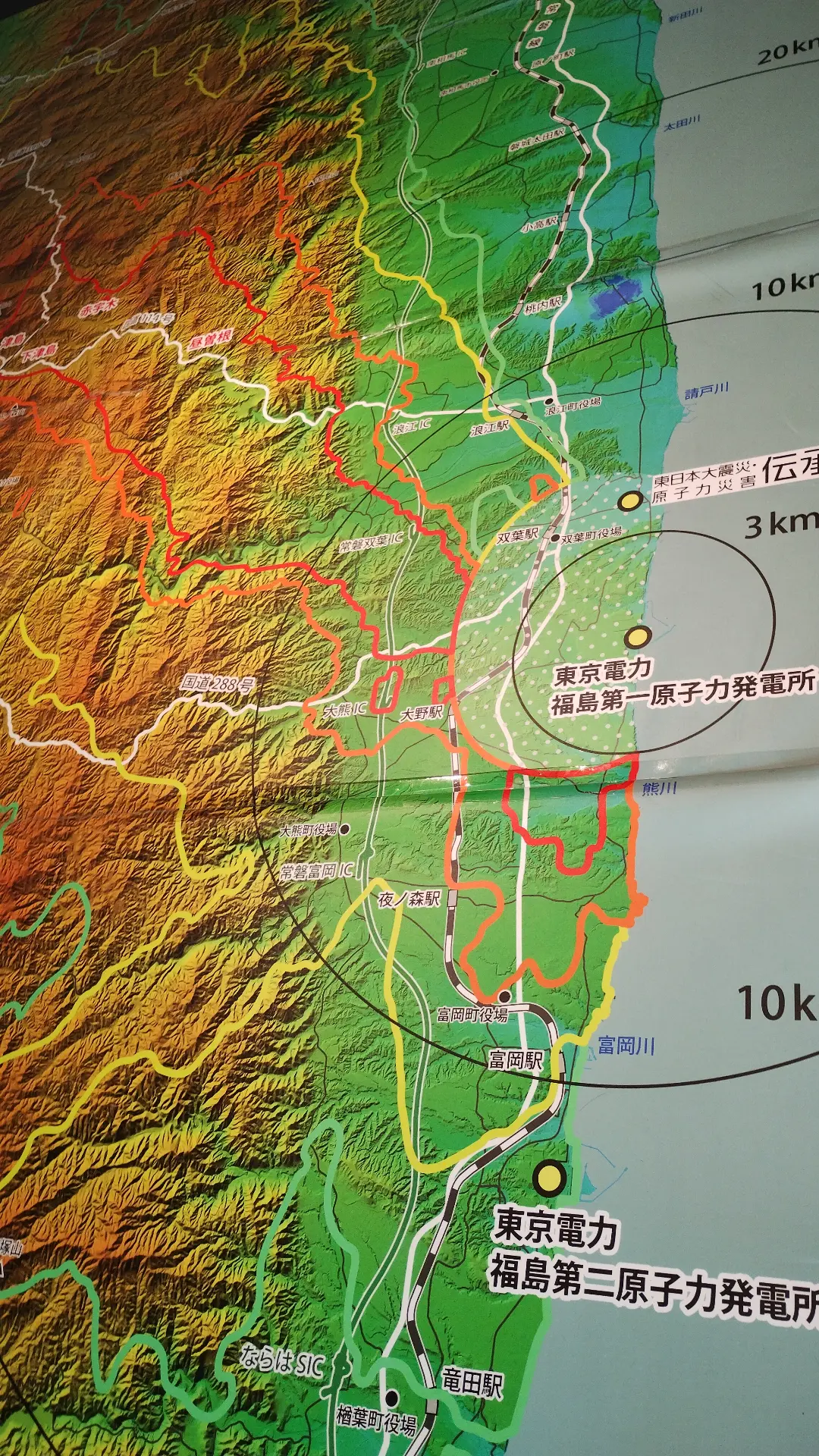 原発周辺の地図