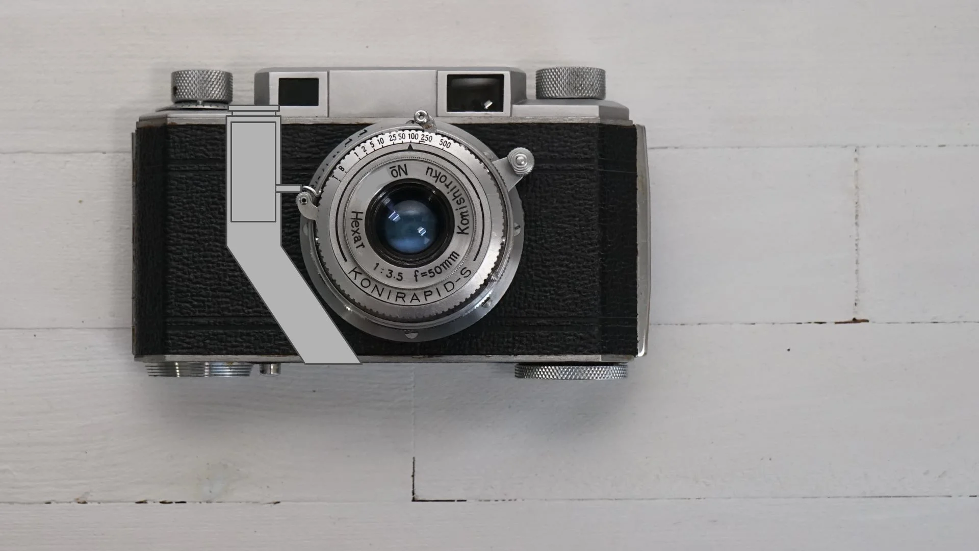 Konica Iの社外レリーズ再現イラスト