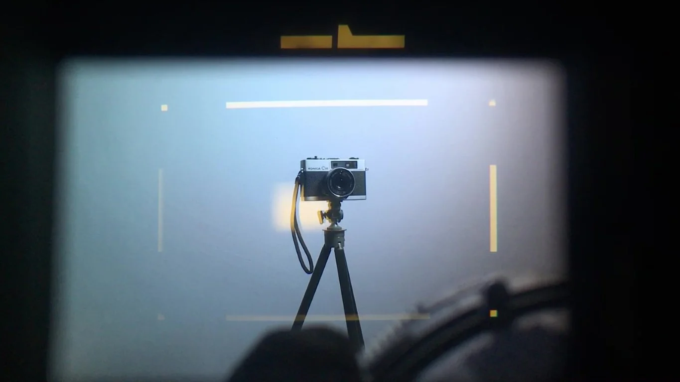 ファインダー内の露出計表示