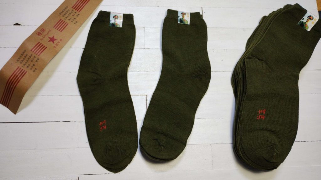 中国人民解放軍の靴下（际华3537/際華3537製）